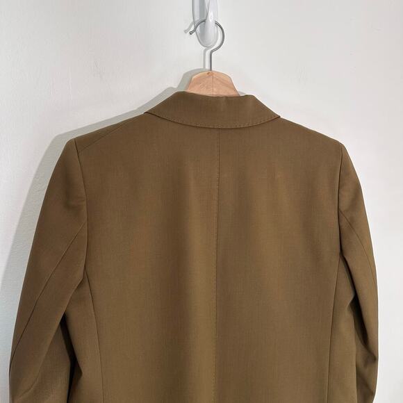 Lafayette 148 New York Whitney Wool Blend Blazer | Brown Green | SZ 4 - Picture 7 of 11